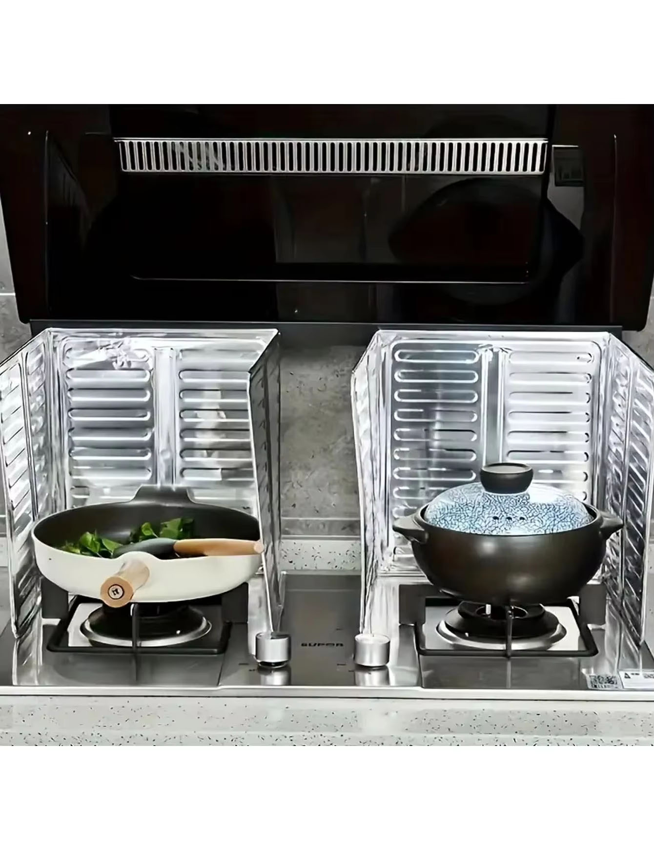 Commercial Kitchen Warmer - 3 Adet Mutfak Yağ Siperliği, Ocak