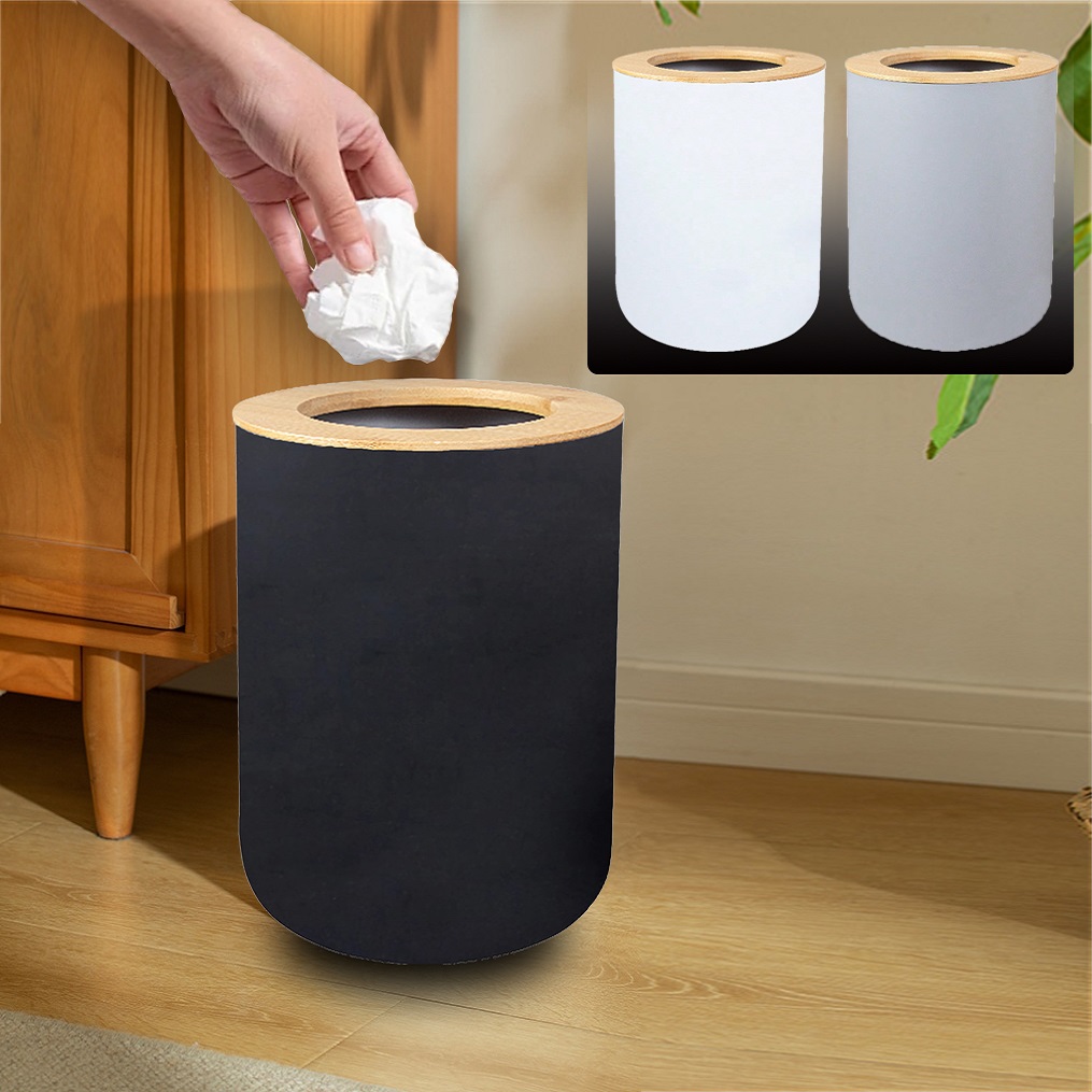 Commercial Kitchen Trash Can - Siyah Plastik Çöp Kovası Modern Atık