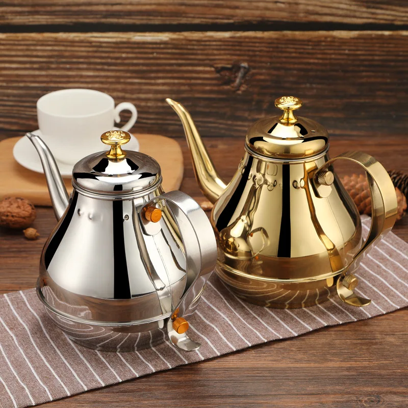 Commercial Kitchen Warmer - 1.2/1.8L Çaydanlık Çay Filtresi ile 304