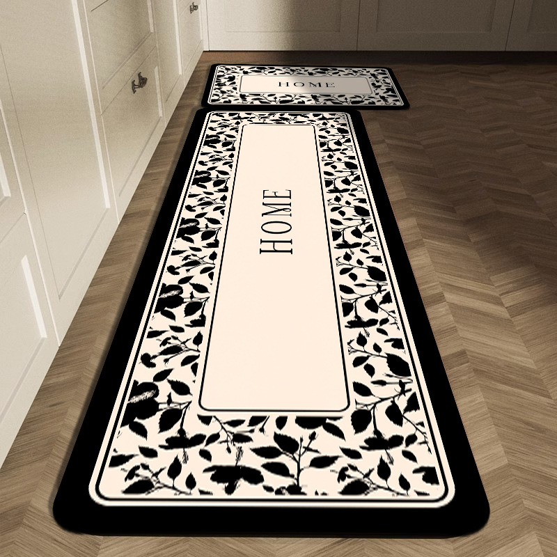 Commercial Kitchen Tile - Siyah Beyaz Geometrik Kiremit Mutfak Mat