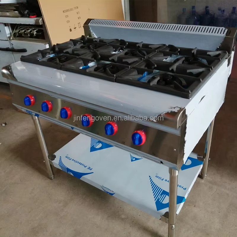 Commercial Kitchen - Ticari Mutfak Ekipmanları Profesyonel 6'lı Ocaklı