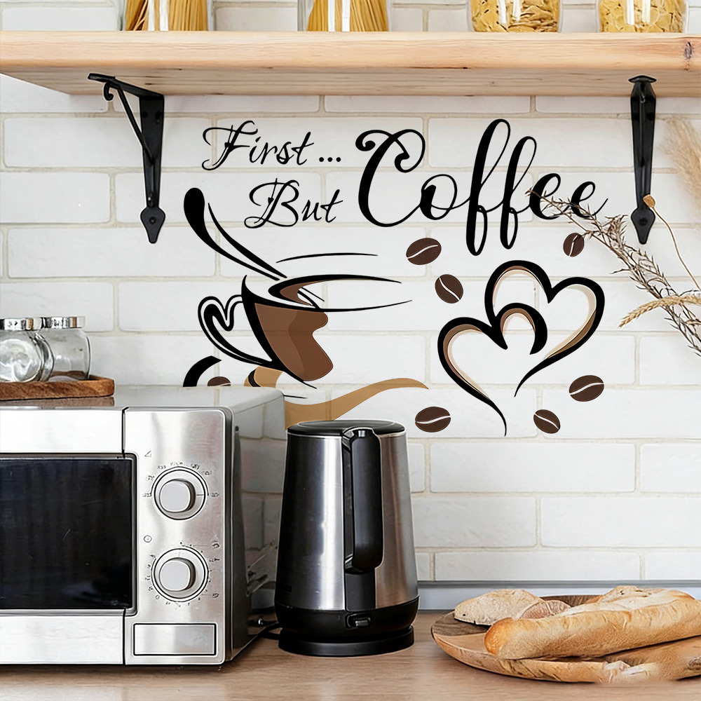Commercial Kitchen Wall Panels - 1 Paket Kahve Barı Duvar Çıkartması