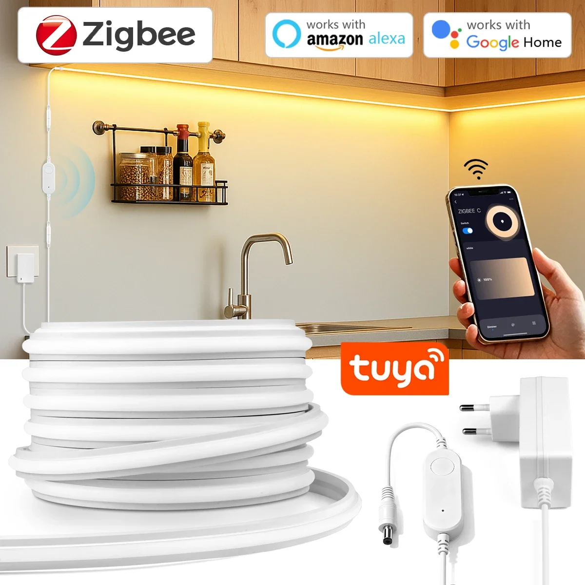 Commercial Kitchen Lighting - Zigbee 3.0 24V Neon LED Şerit
