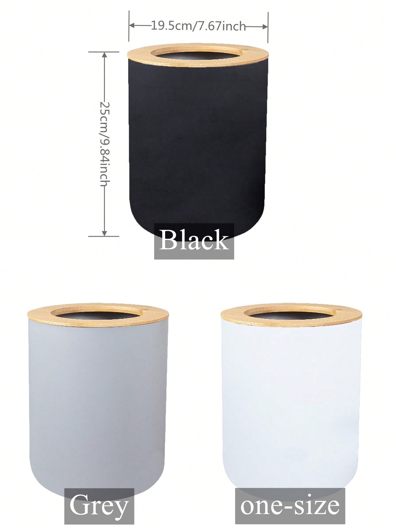 Siyah Plastik Çöp Kovası Moder - Commercial Kitchen Trash Can incelemesi ve fiyatı