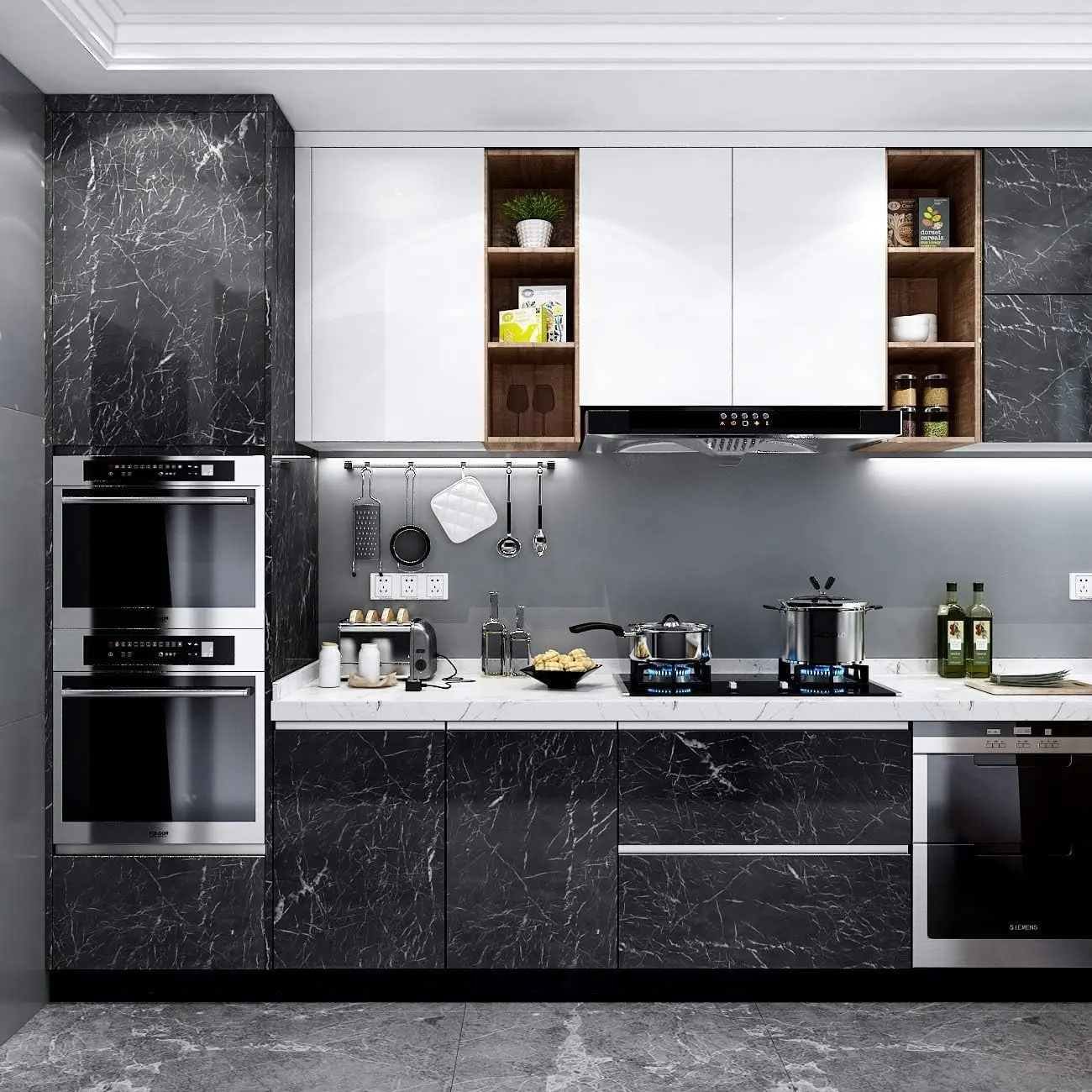 Mermer yapışkan kağıt granit s - Commercial Kitchen Wall Panels incelemesi ve fiyatı