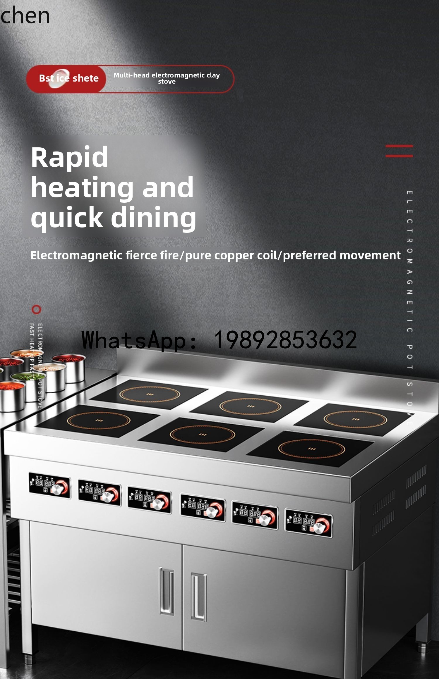 AB ticari indüksiyonlu ocak 4  - Induction Cooker Commercial incelemesi ve fiyatı