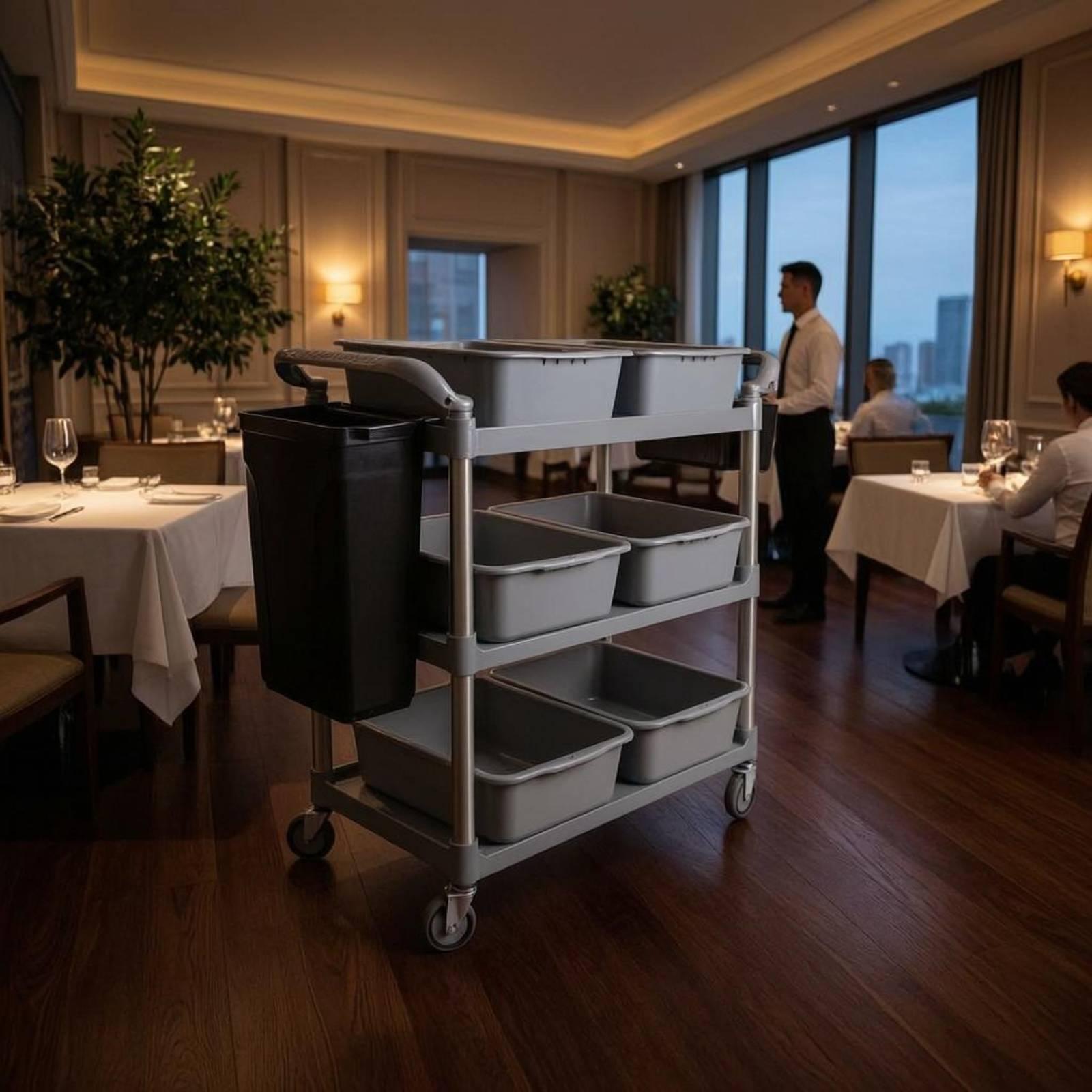 Çok Raflı Ticari Servis Arabas - Commercial Kitchen Cleaning Services incelemesi ve fiyatı