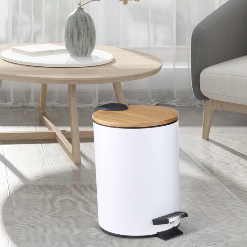 3/5L Ahşap Çevirmeli Adımlı Çö - Commercial Kitchen Trash Can incelemesi ve fiyatı