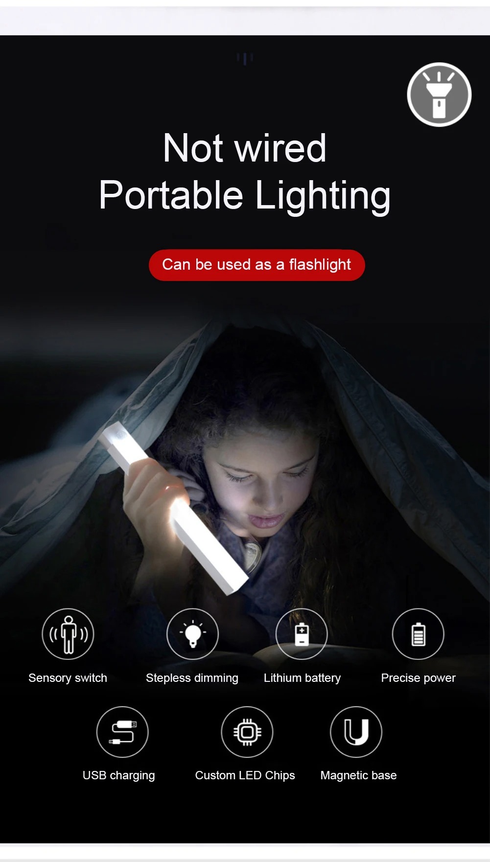 USB Şarjlı LED Işıklar PIR Har - Commercial Kitchen Lighting incelemesi ve fiyatı