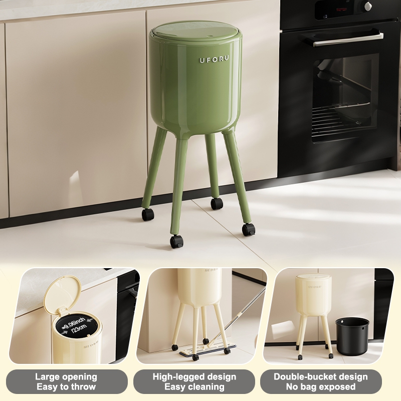 UFORU Tekerlekli Yüksek Ayaklı - Commercial Kitchen Trash Can incelemesi ve fiyatı