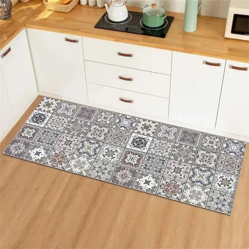 Mavi Sarı Vintage Karo Kolaj M - Commercial Kitchen Tile incelemesi ve fiyatı