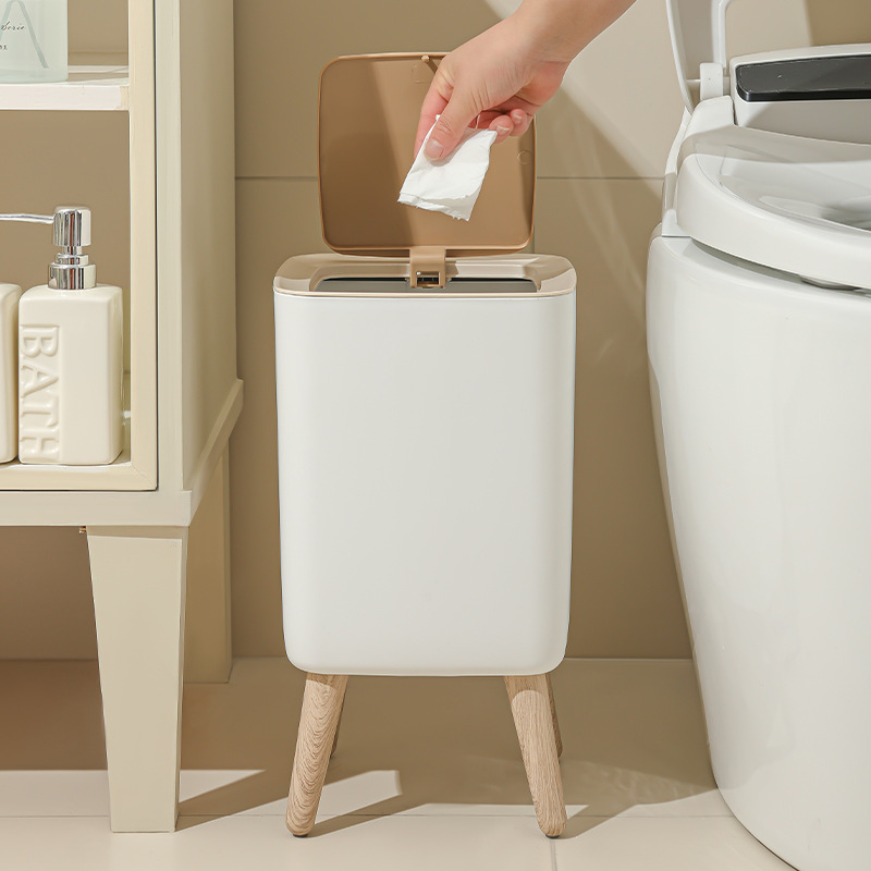 10L Beyaz Ahşap Çöp Kovası Kap - Commercial Kitchen Trash Can incelemesi ve fiyatı