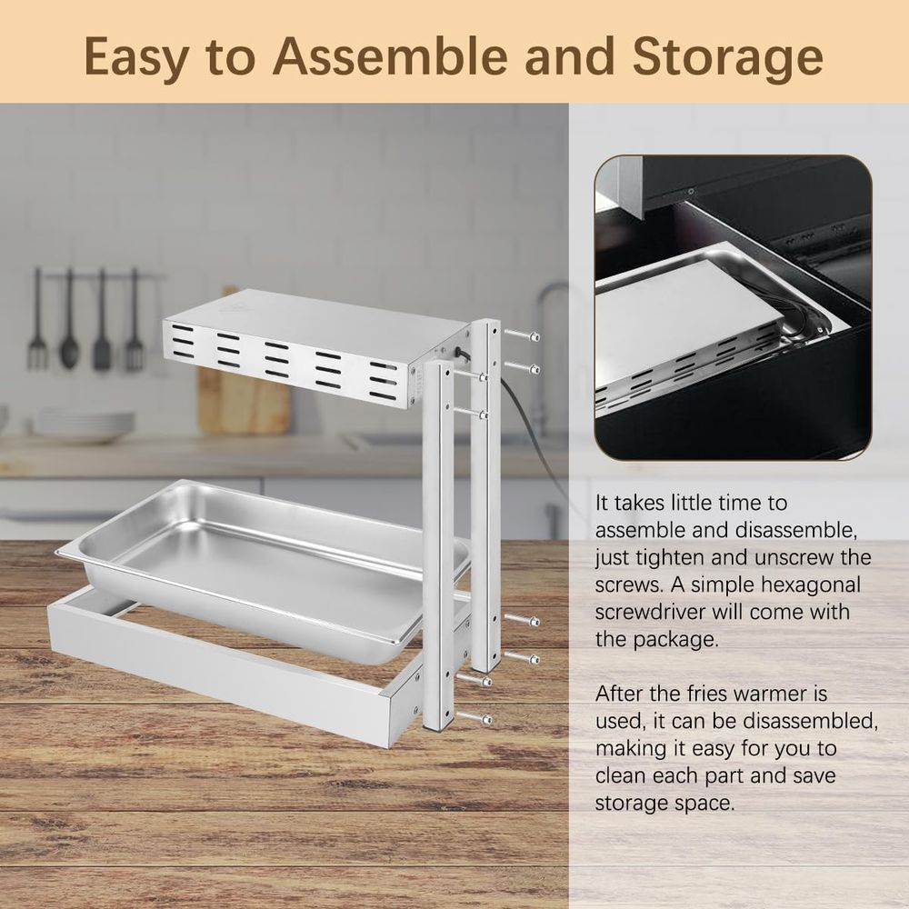 Patates Kızartması Isıtıcı, Ti - Commercial Kitchen Lighting incelemesi ve fiyatı